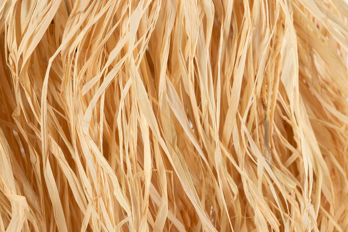 Lampada a catena a sfera in legno Rafia 41x41x45cm