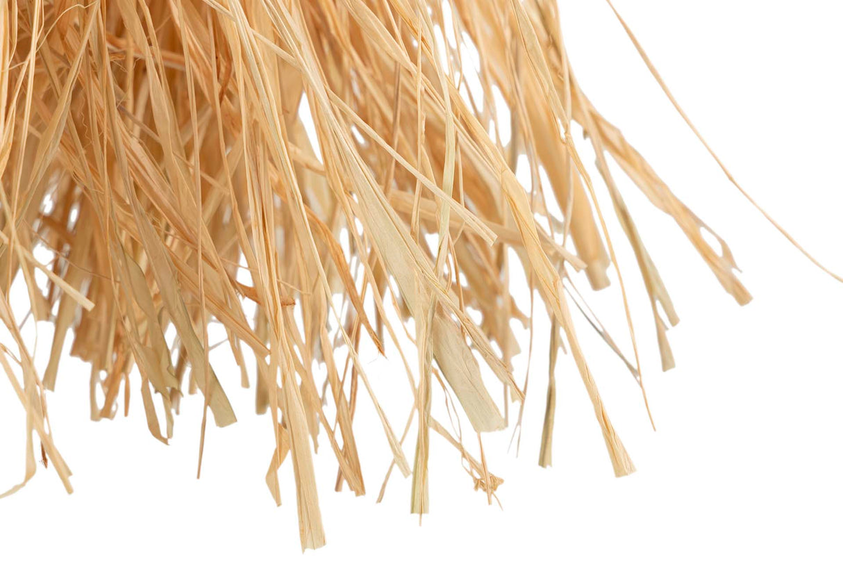 Lampada a catena a sfera in legno Rafia 60x60x66cm