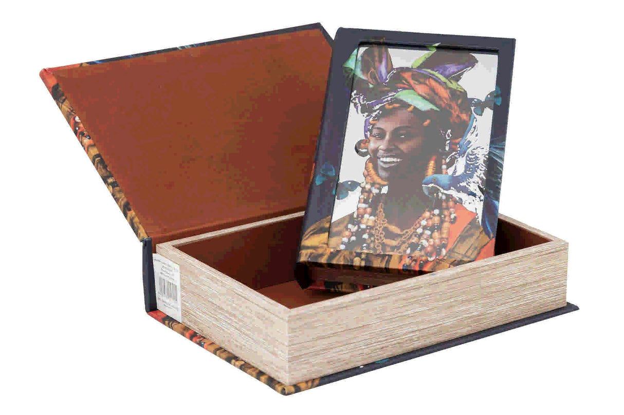 Conjunto 2 caixas Livro de espelho 21x7x30 / 16x5x24 cm