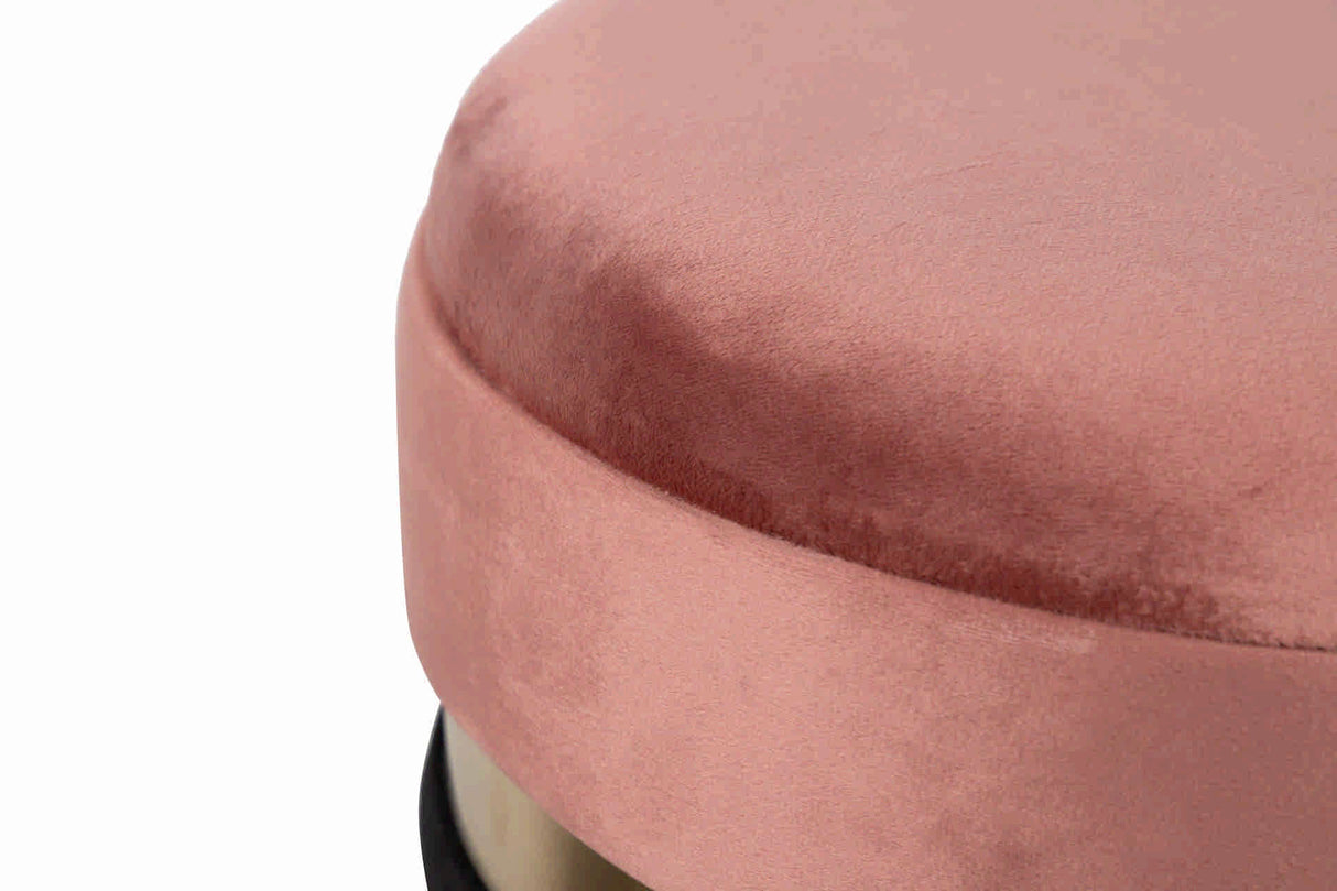 Réglez 2 bouffées en velours 36x36x44 31x31x38 cm