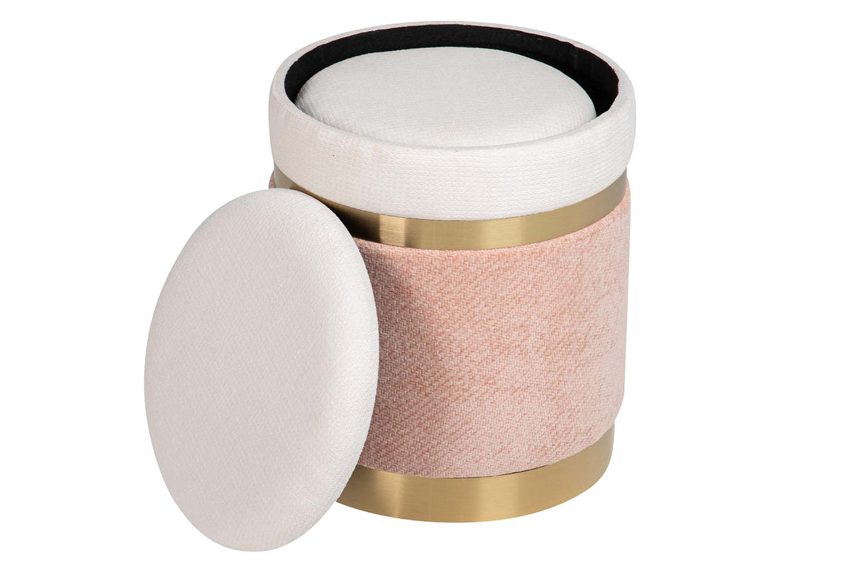 SET 2 PUFFS VELVET 36x36x44 31x31x38 CM