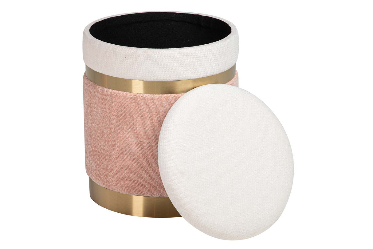 SET 2 PUFFS VELVET 36x36x44 31x31x38 CM