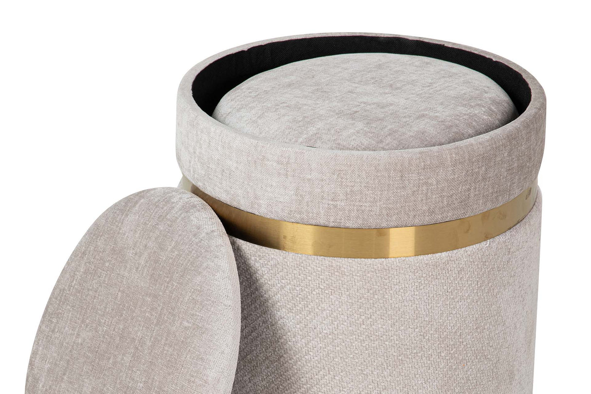 SET 2 PUFFS VELVET 36x36x44 31x31x38 CM