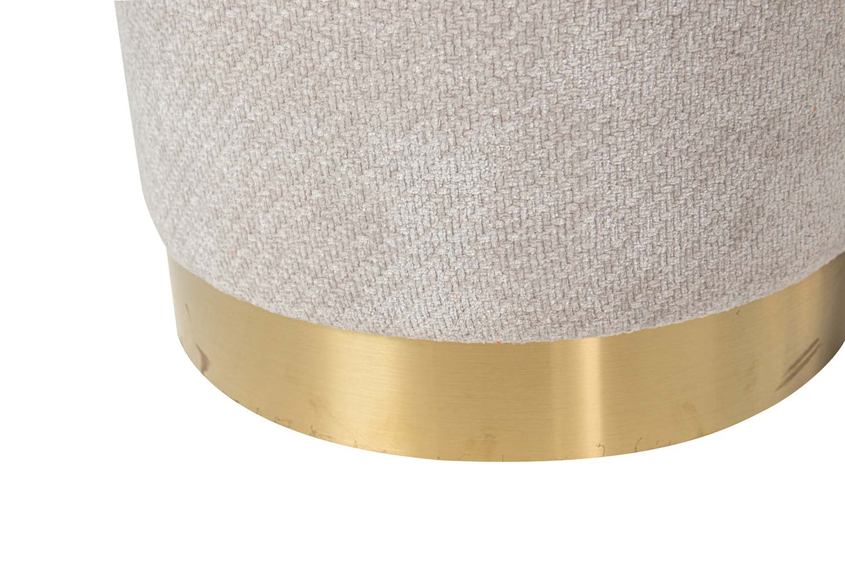 SET 2 PUFFS VELVET 36x36x44 31x31x38 CM