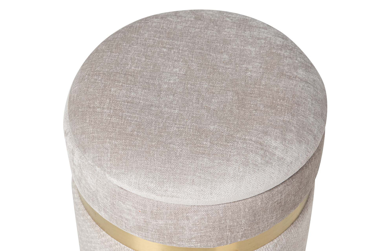 SET 2 PUFFS VELVET 36x36x44 31x31x38 CM