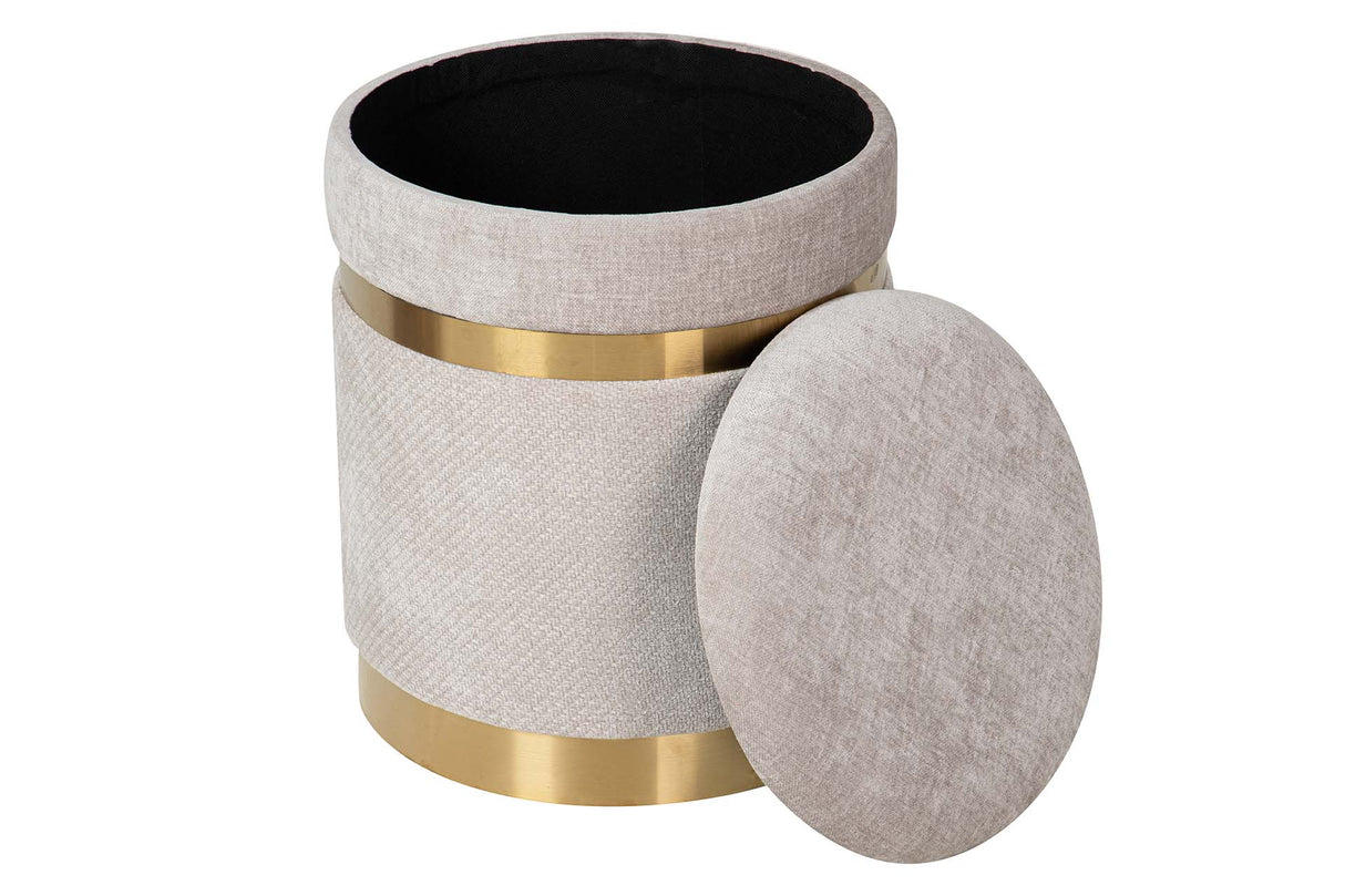 SET 2 PUFFS VELVET 36x36x44 31x31x38 CM