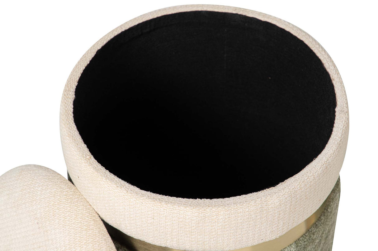 SET 2 PUFFS VELVET 36x36x44 31x31x38 CM