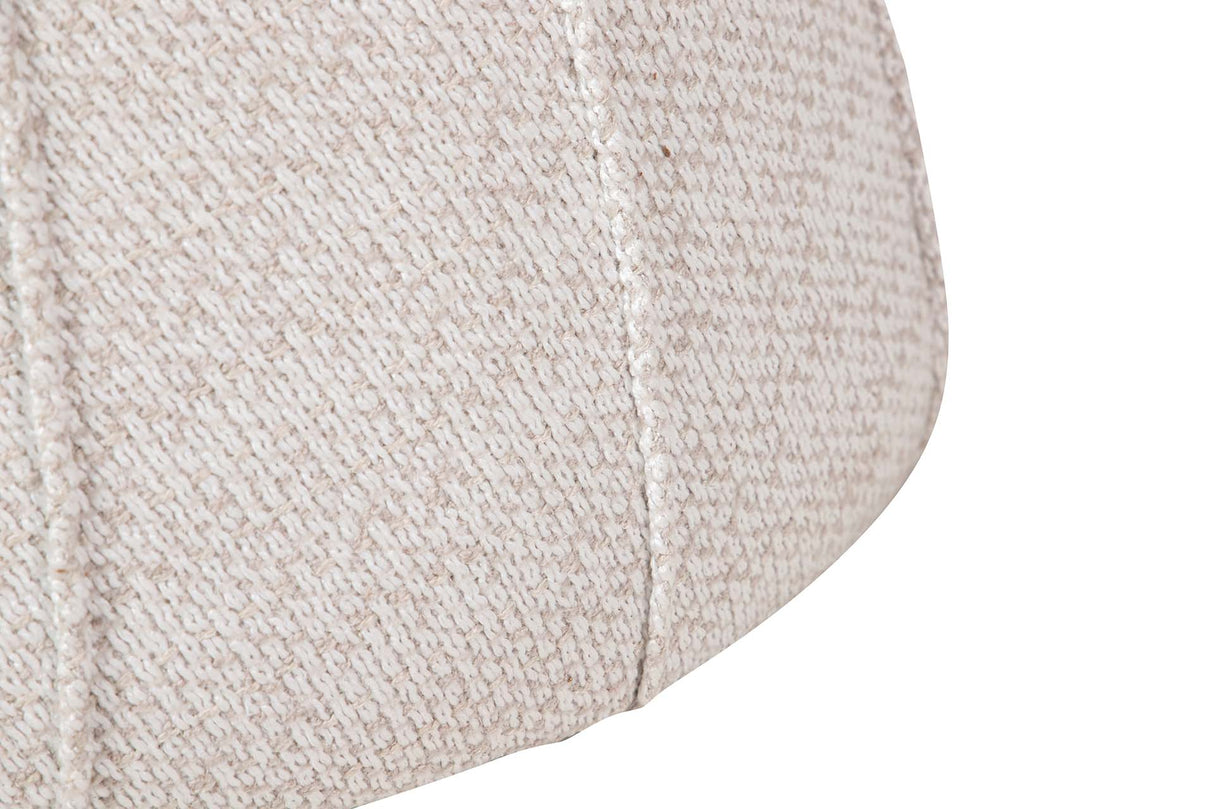 PUFF VELVET BLANCO GRIS 40x40x44 CM