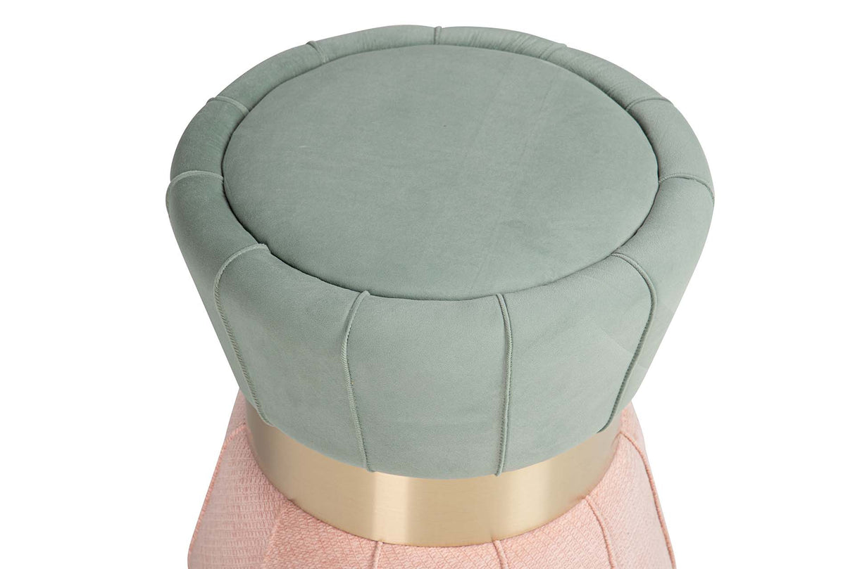 Puffe Velvet Blue Rose 40x40x44 cm