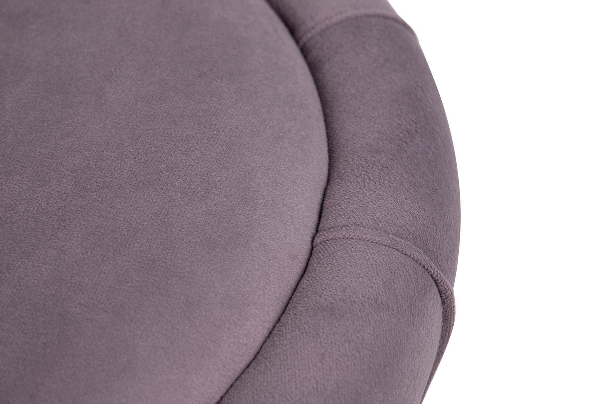 Puff Velvet Orange Morado 40x40x44 cm