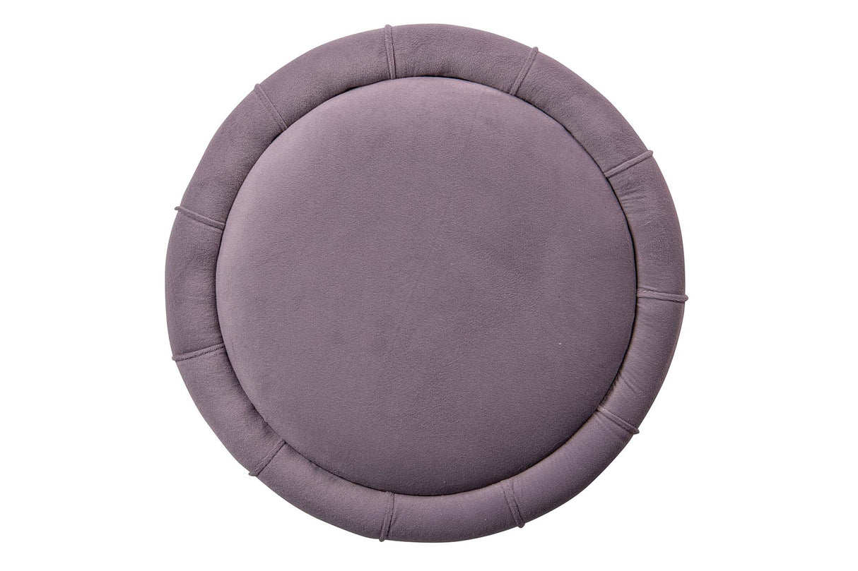 Puff Velvet Orange Morado 40x40x44 cm