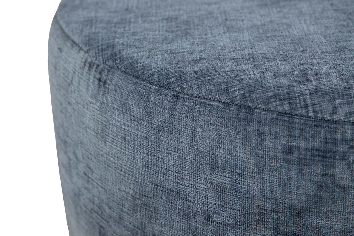 PUFF POLIESTER AZUL AMARILLO 40x40x43 CM