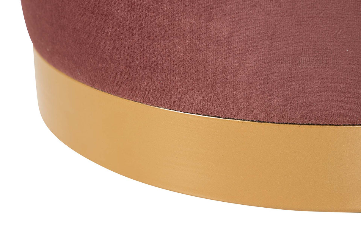 Seta Set et Puff Velvet 61x61x70 40x40x40 cm