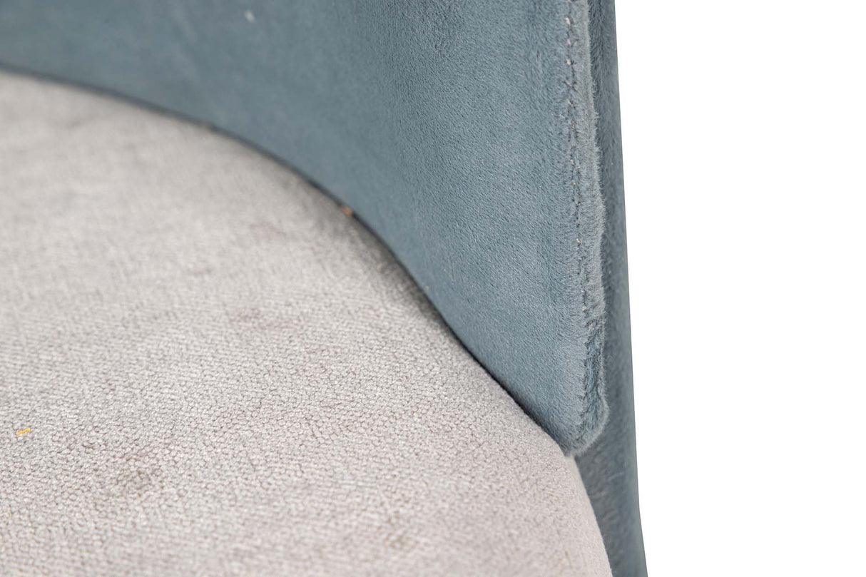 SET BUTACA Y PUFF VELVET 61x61x70 40x40x40 CM