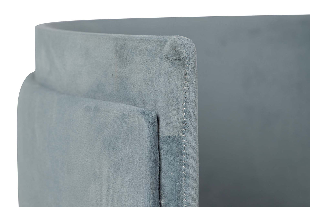 SET BUTACA Y PUFF VELVET 61x61x70 40x40x40 CM