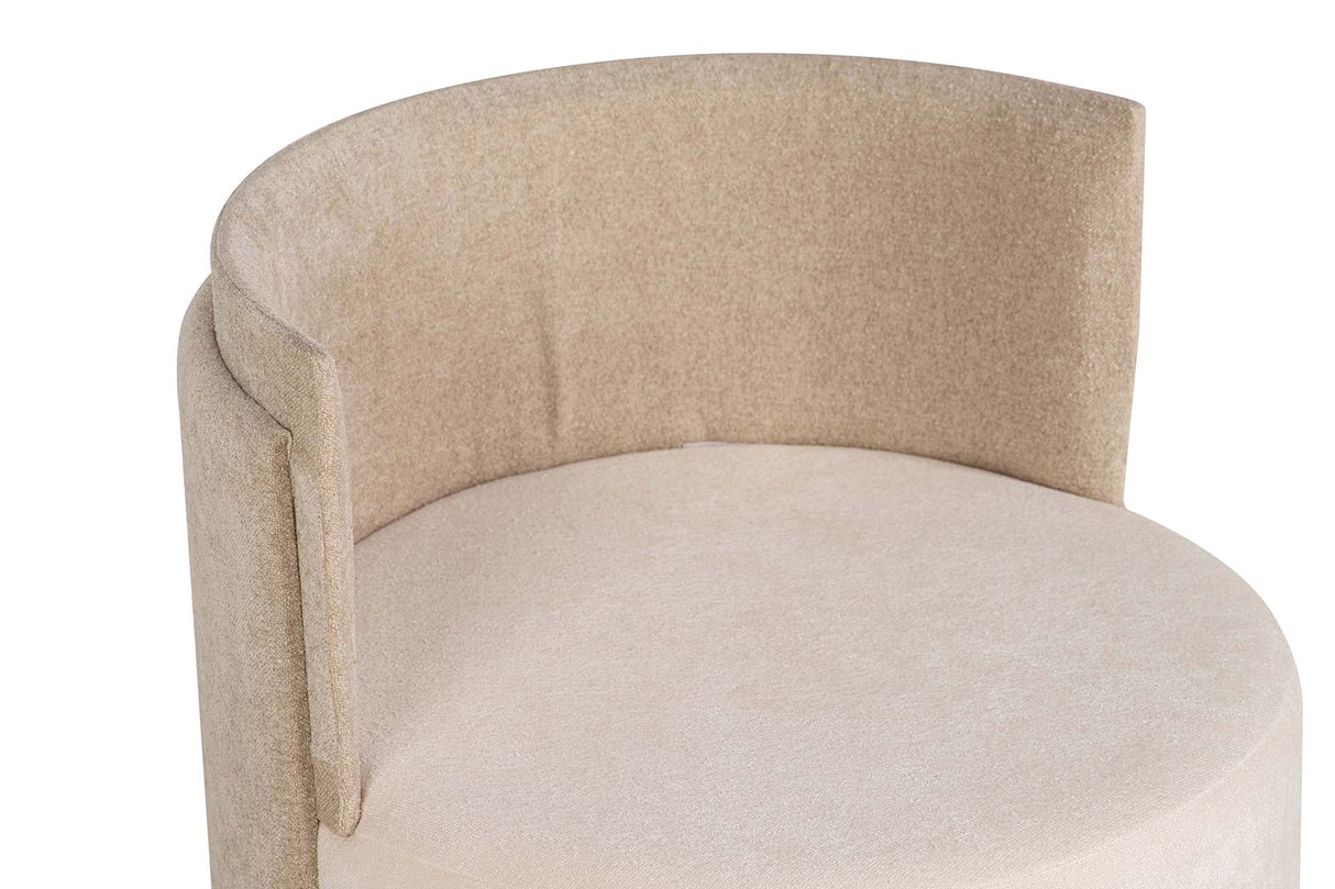 SET BUTACA Y PUFF VELVET 61x61x70 40x40x40 CM