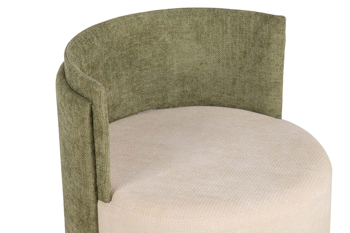 SET BUTACA Y PUFF VELVET 61x61x70 40x40x40 CM