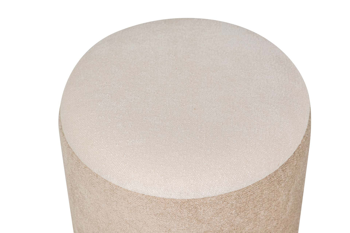 SET 2 PUFFS VELVET CHENILLA 36x36x44 31x31x38 CM