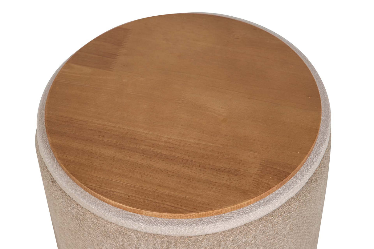 SET 2 PUFFS VELVET CHENILLA 36x36x44 31x31x38 CM