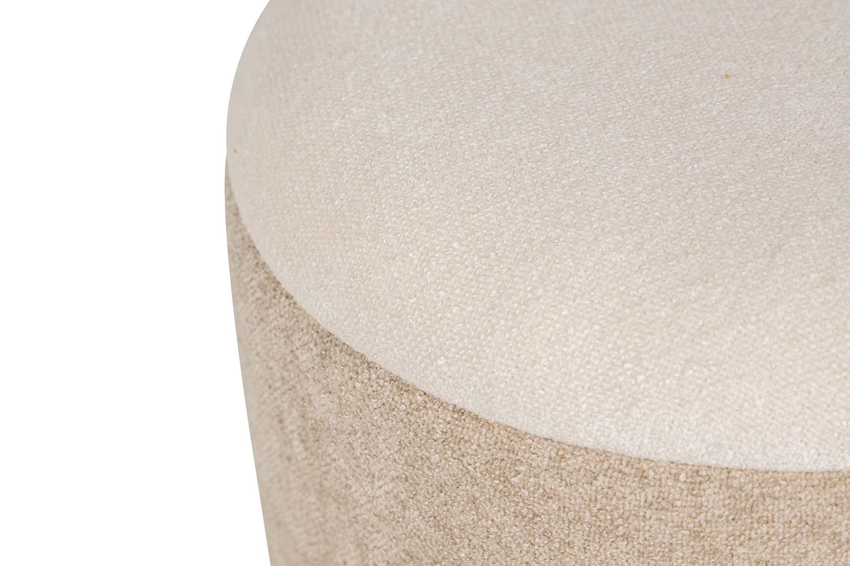 SET 2 PUFFS VELVET CHENILLA 36x36x44 31x31x38 CM