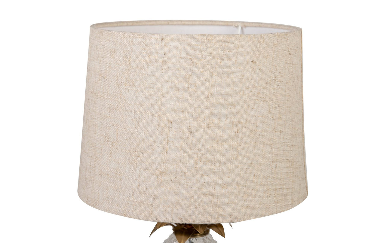 Lâmpada de mesa de cristal de metal 33x33x48 cm