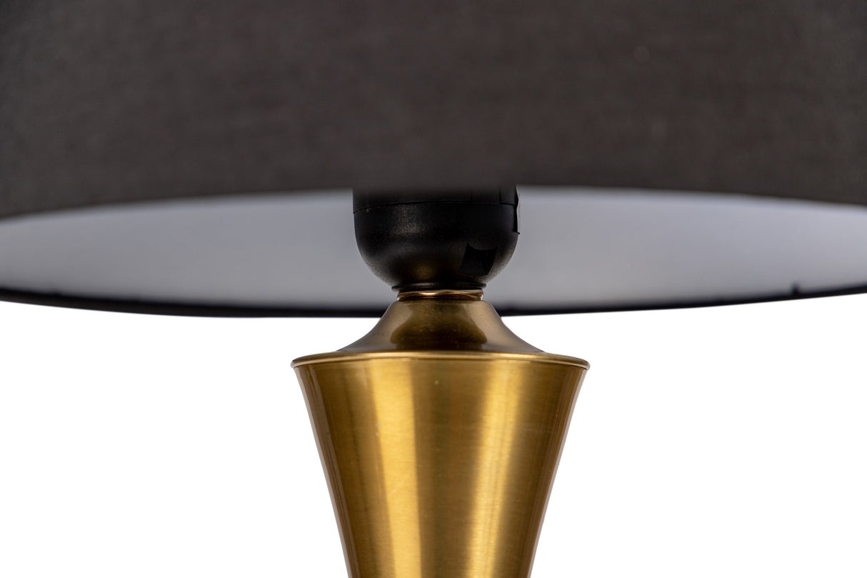 25x25x45 cm de lâmpada de mesa de metal