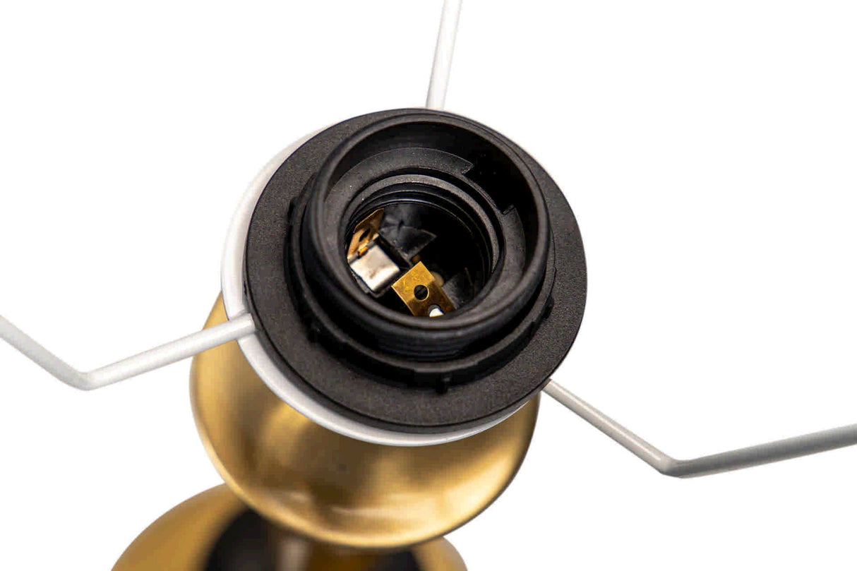 25x25x45 cm de lâmpada de mesa de metal