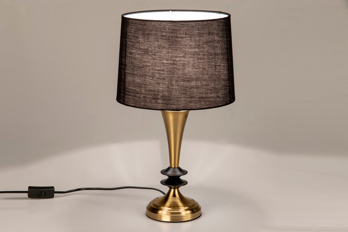 25x25x45 cm de lâmpada de mesa de metal