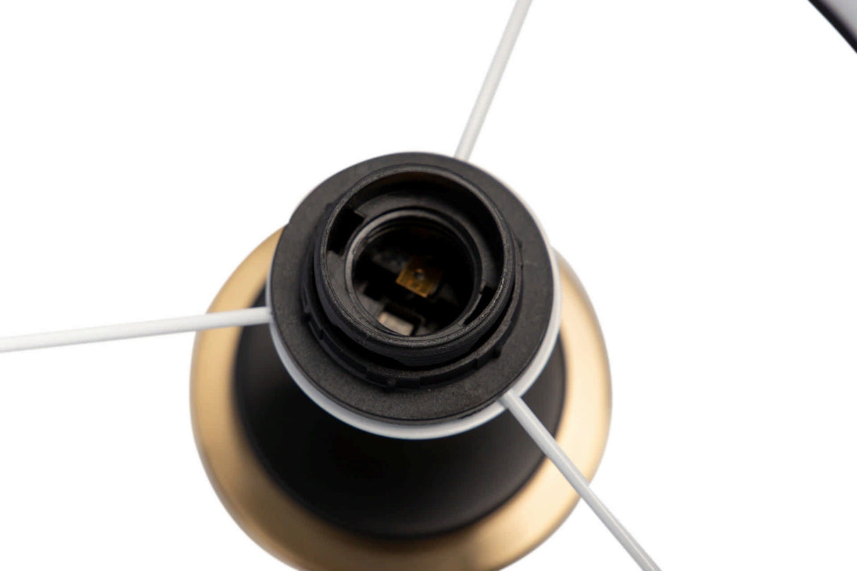 25x25x42 cm de lâmpada de mesa de metal