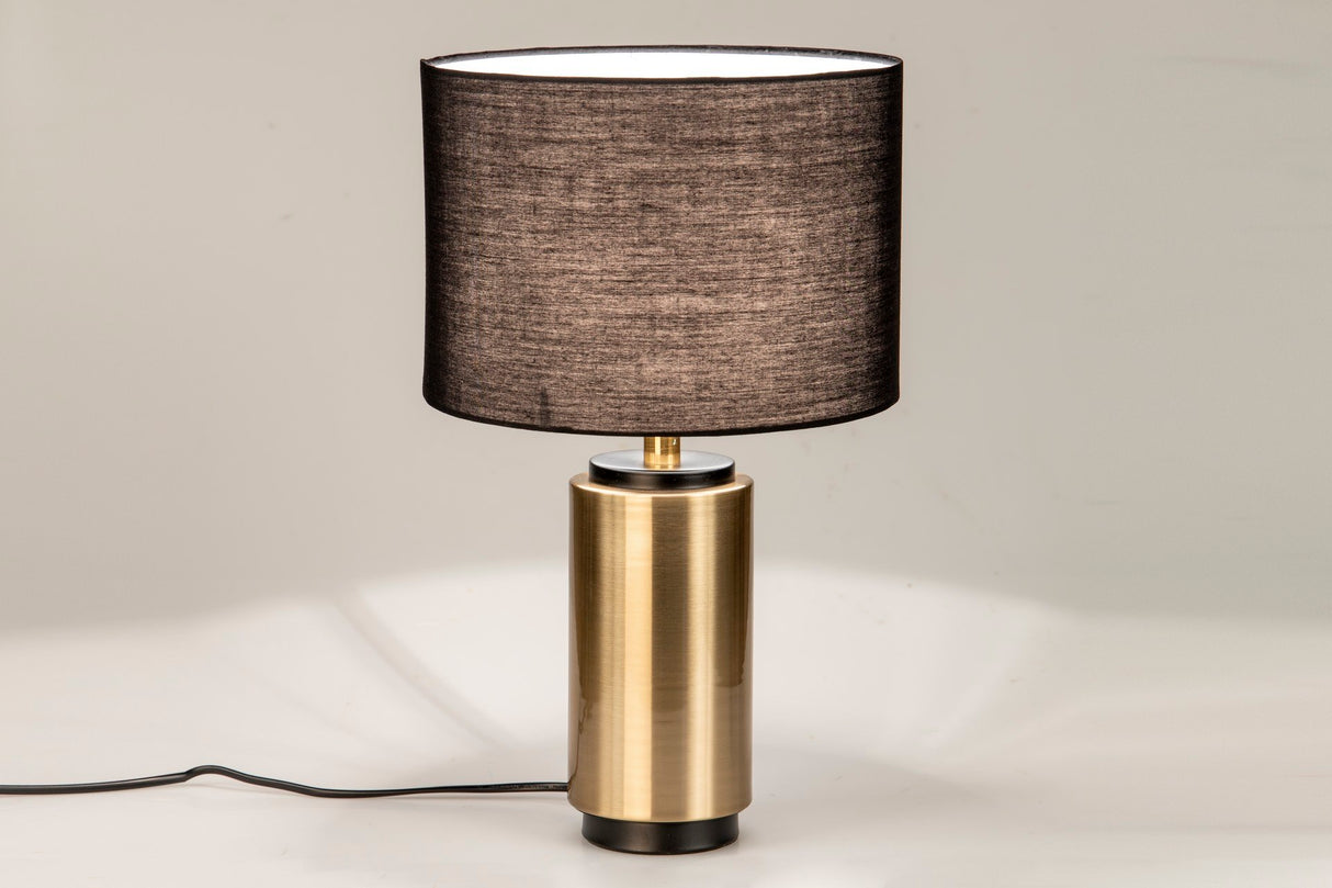 25x25x42 cm de lâmpada de mesa de metal