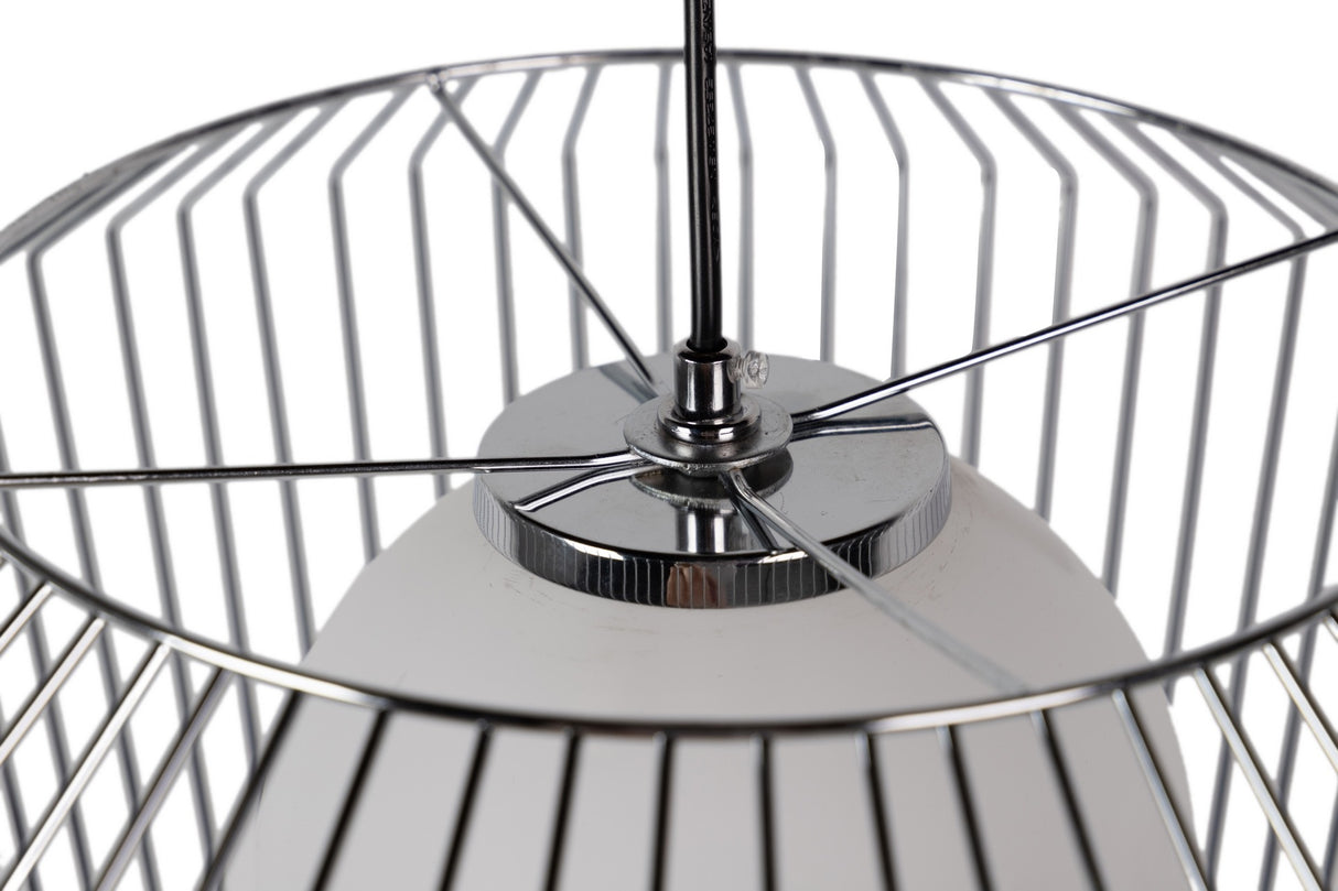 Lâmpada de telhado de metal de prata branco 38x38x23 cm