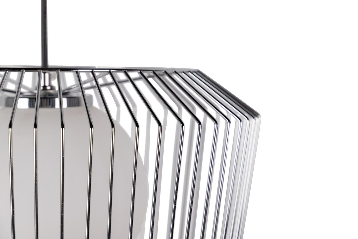 Lâmpada de telhado de metal de prata branco 38x38x23 cm