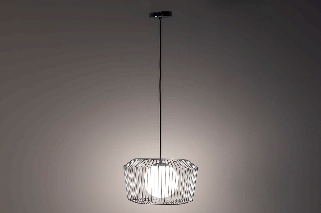 Lâmpada de telhado de metal de prata branco 38x38x23 cm