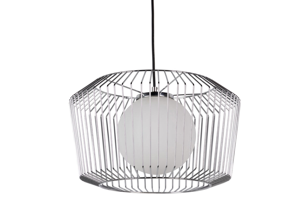 Lâmpada de telhado de metal de prata branco 38x38x23 cm