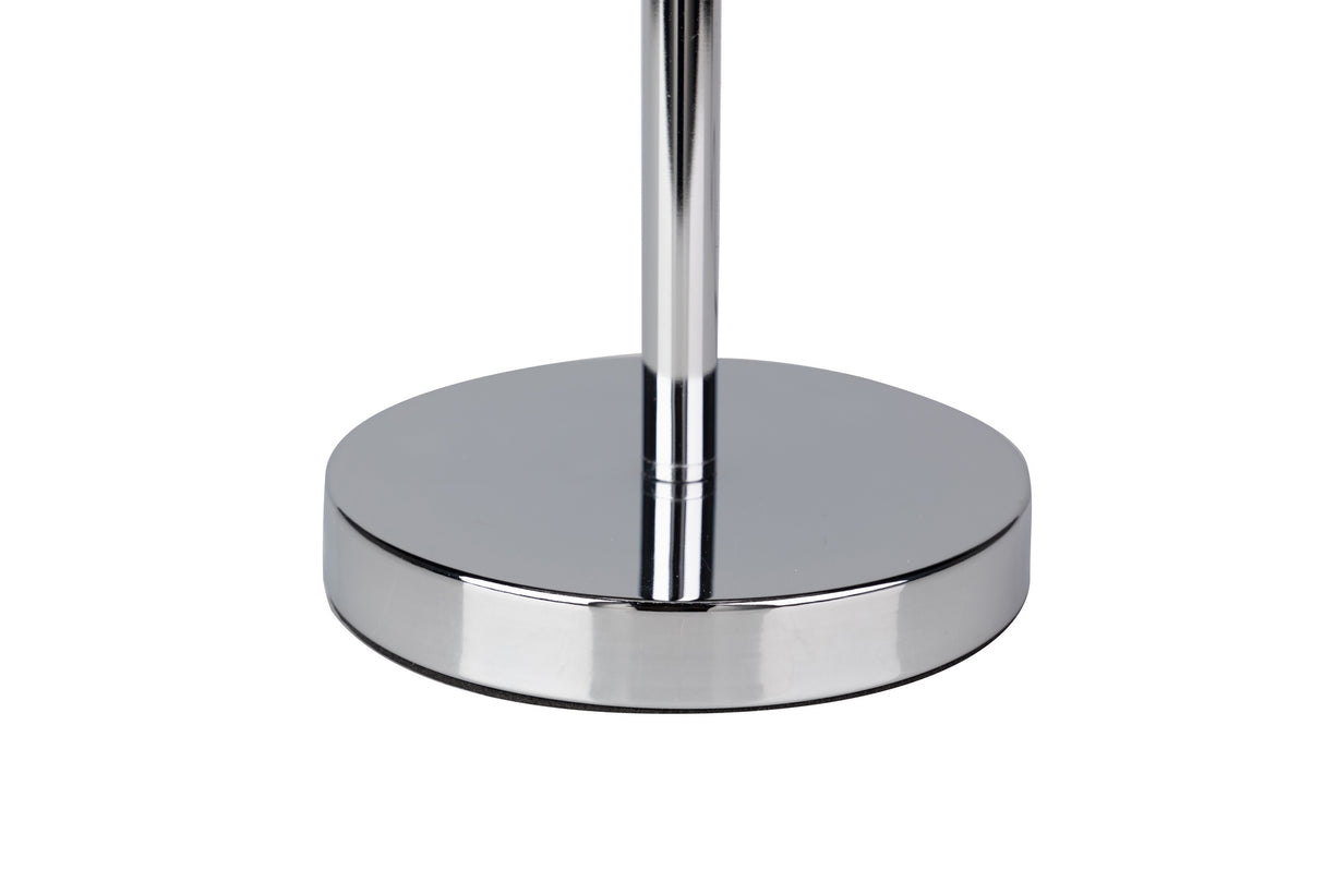 Lâmpada de mesa de metal de prata branca 32x32x52cm