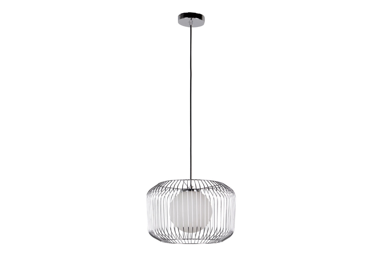 Lâmpada de telhado de metal de prata branco 38x38x23 cm