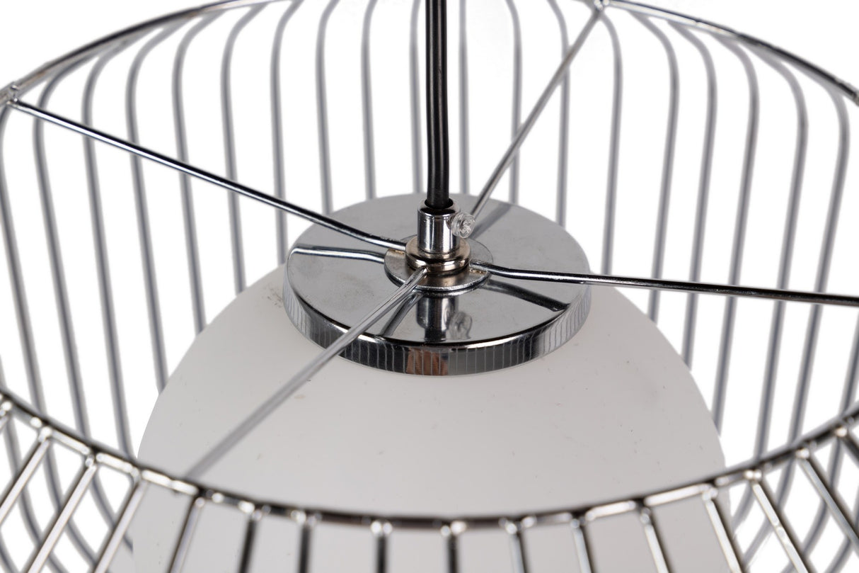 Lâmpada de telhado de metal de prata branco 38x38x23 cm