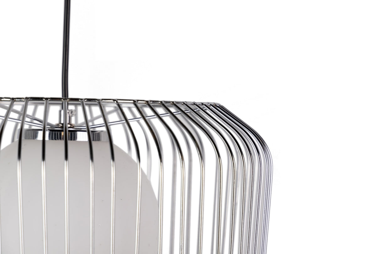 Lâmpada de telhado de metal de prata branco 38x38x23 cm