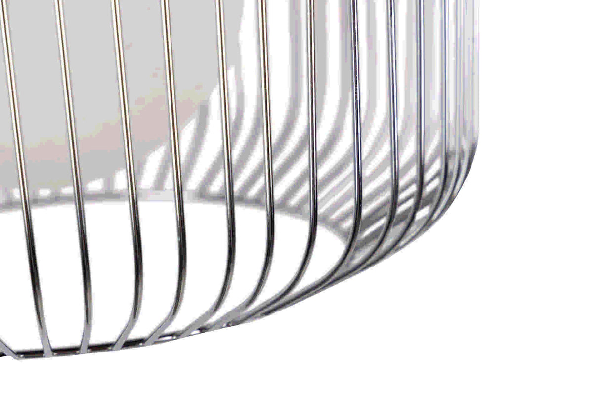 Lâmpada de telhado de metal de prata branco 38x38x23 cm