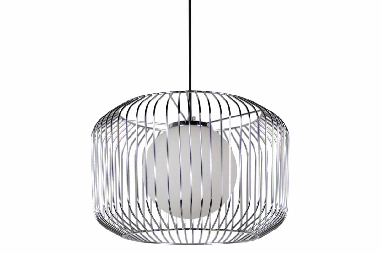 Lâmpada de telhado de metal de prata branco 38x38x23 cm