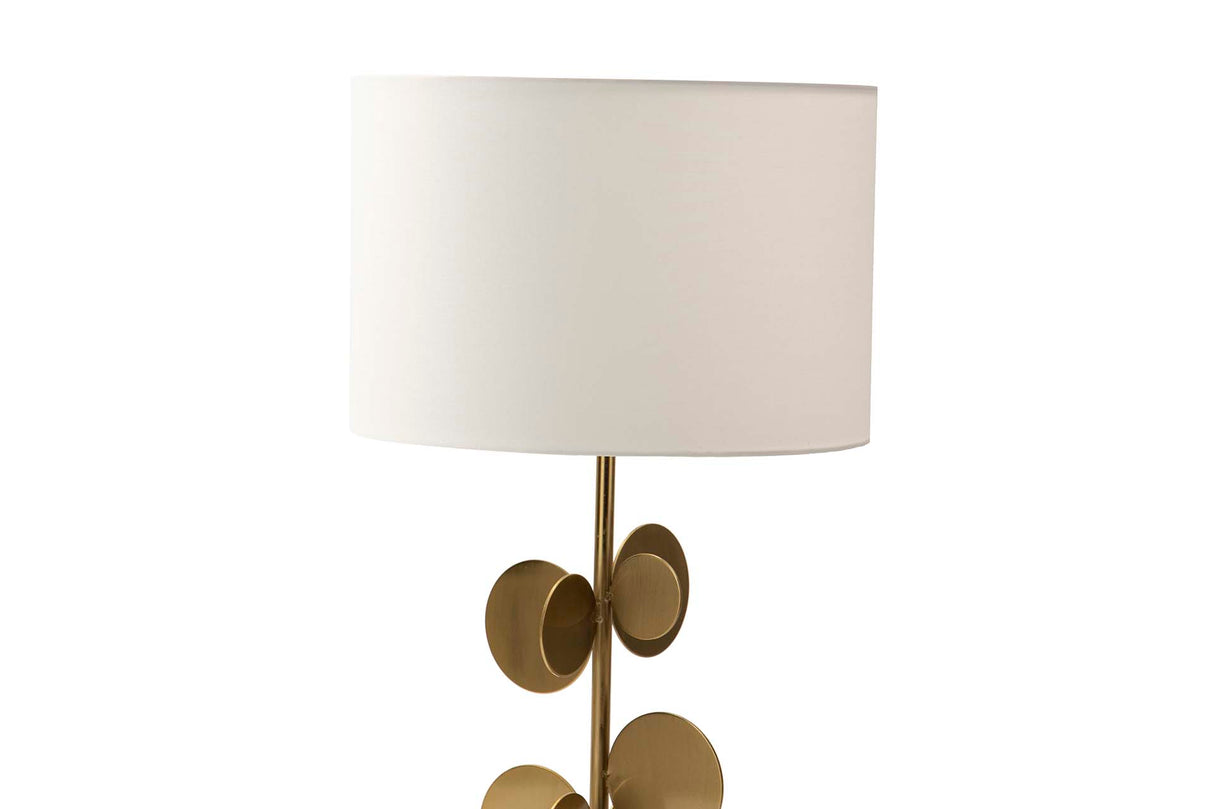 Lâmpada de reunião de metal dourado 30x30x52 cm