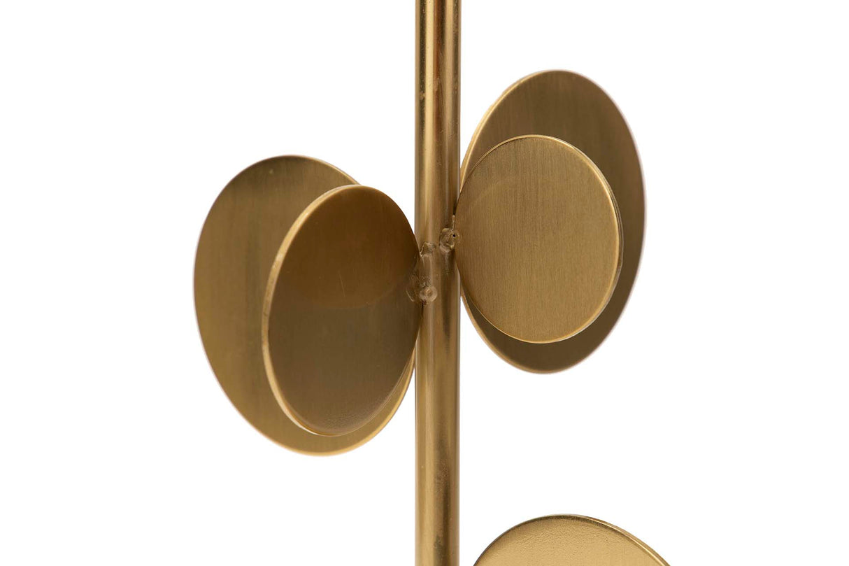 Lâmpada de reunião de metal dourado 30x30x52 cm