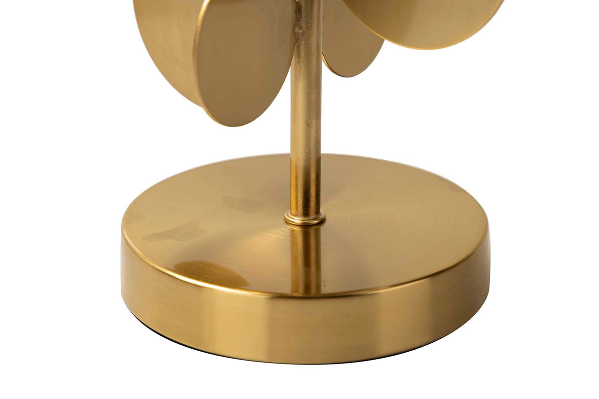 Lâmpada de reunião de metal dourado 30x30x52 cm