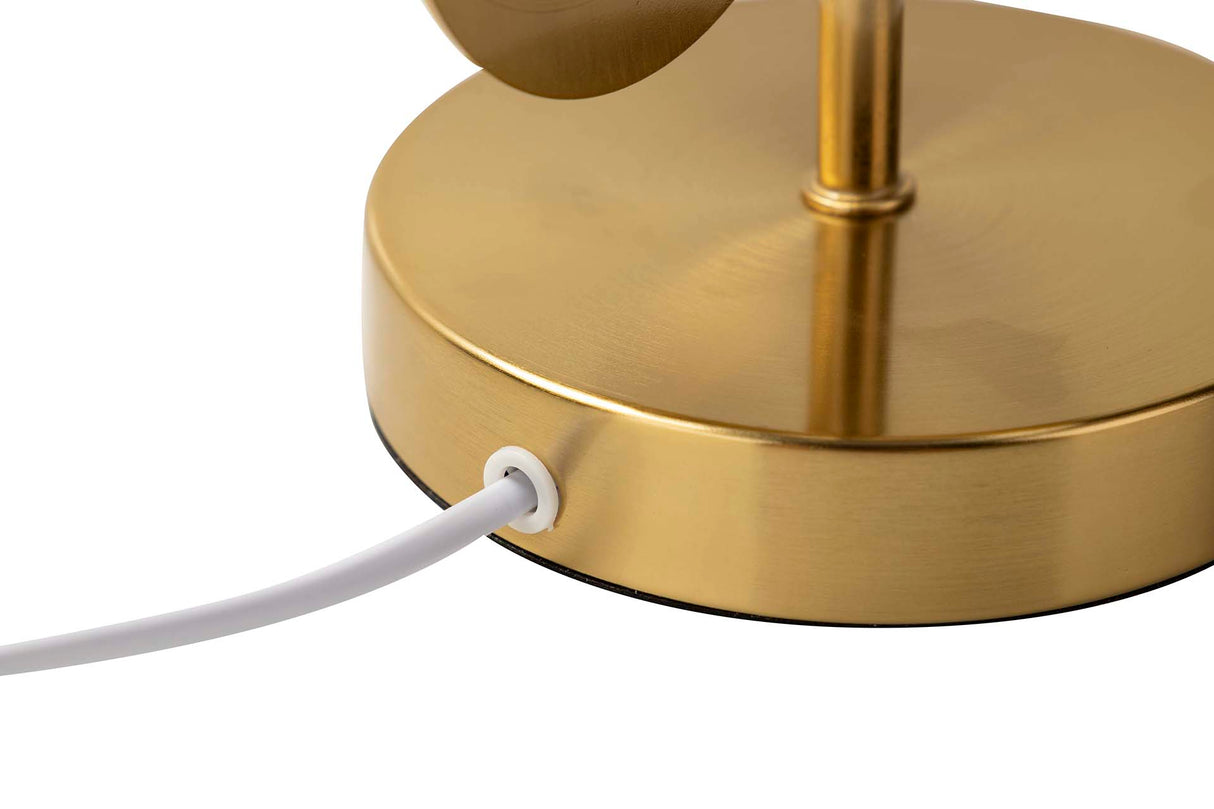 Lâmpada de reunião de metal dourado 30x30x52 cm