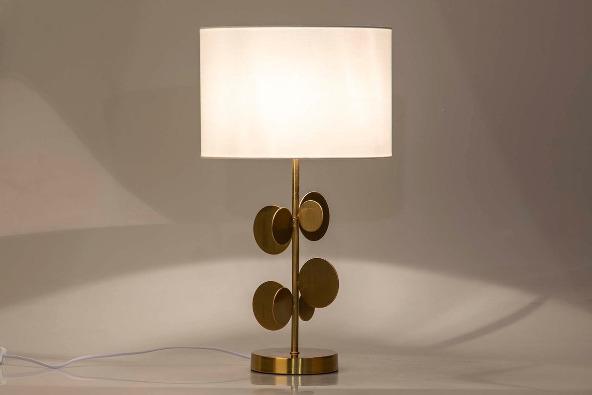 Lâmpada de reunião de metal dourado 30x30x52 cm