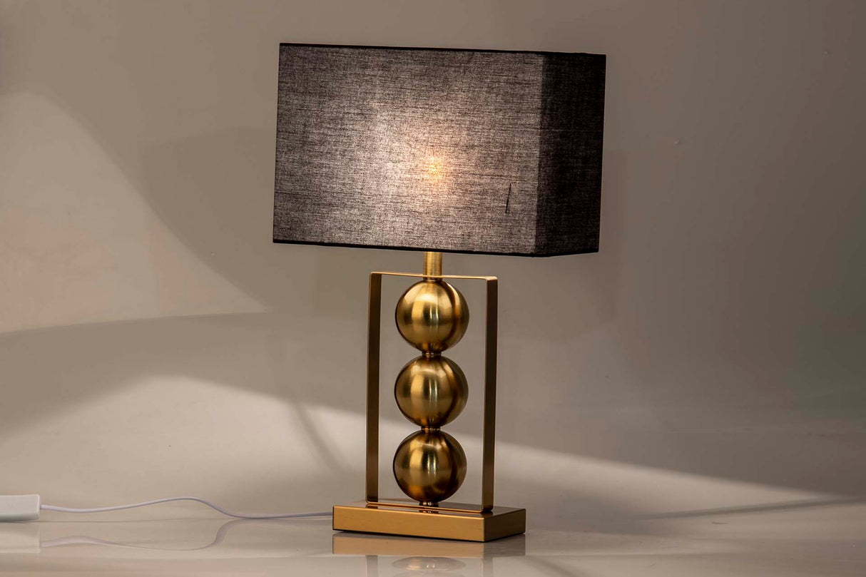 Lâmpada de reunião de metal de ouro 30x30x54 cm