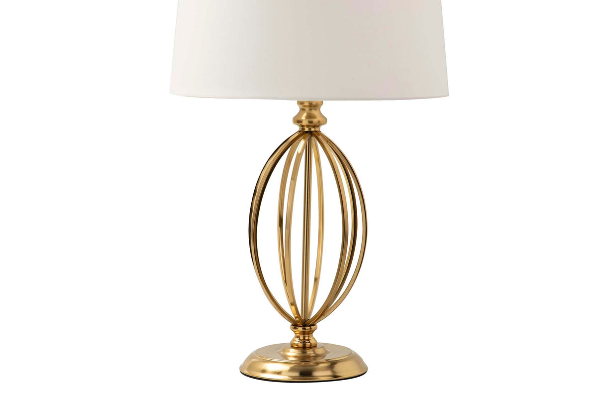 Goldmetall -Treffen Lampe 33x33x56 cm