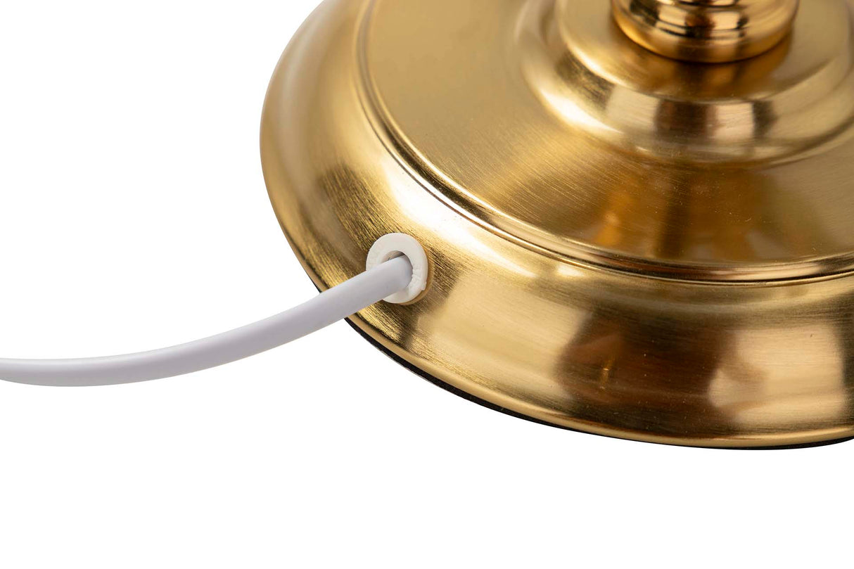 Goldmetall -Treffen Lampe 33x33x56 cm