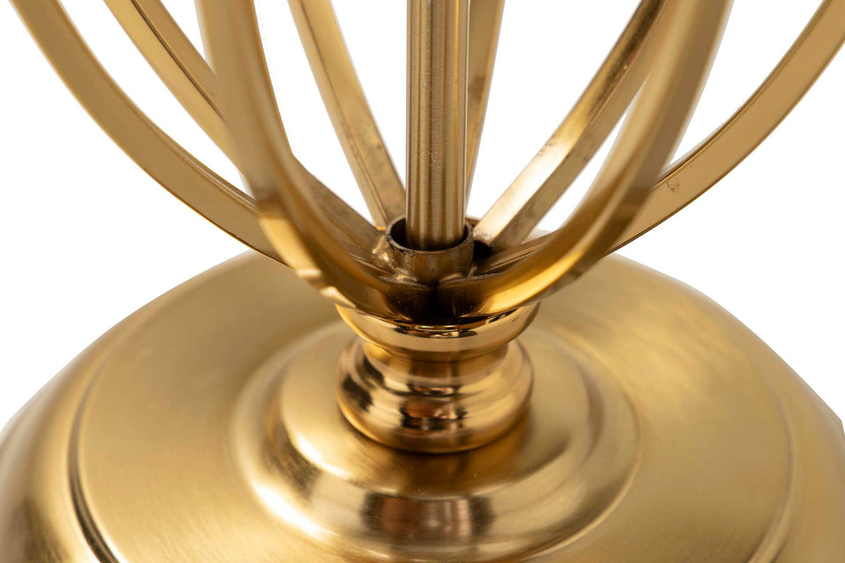 Goldmetall -Treffen Lampe 33x33x56 cm