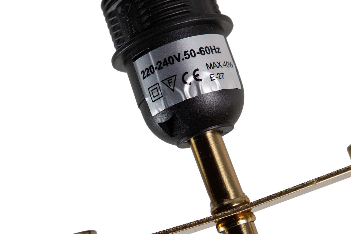 Metalltischlampe 28x22x55 cm